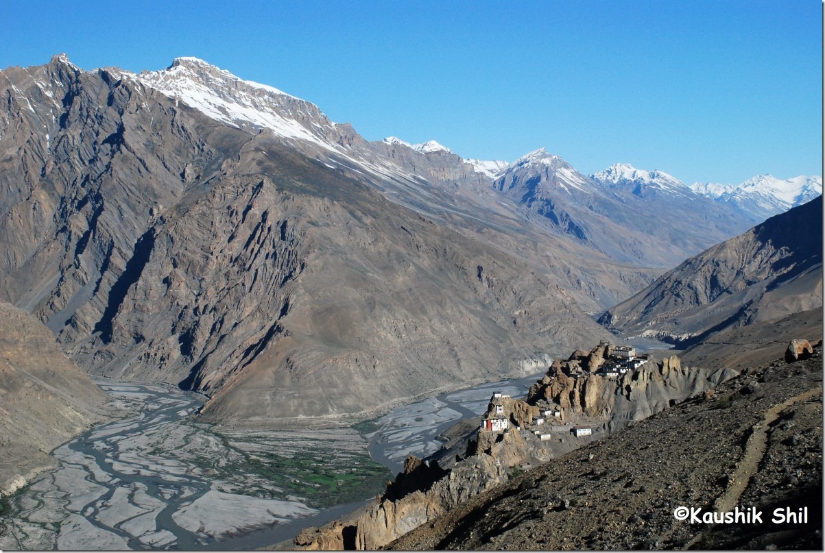 20142_Dhankar Monastry on the confluence of Spiti and Pin